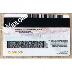 California scannable card/scannable barcodes/perfectly printed/micro print/uv image