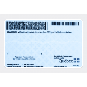 Quebec scannable card