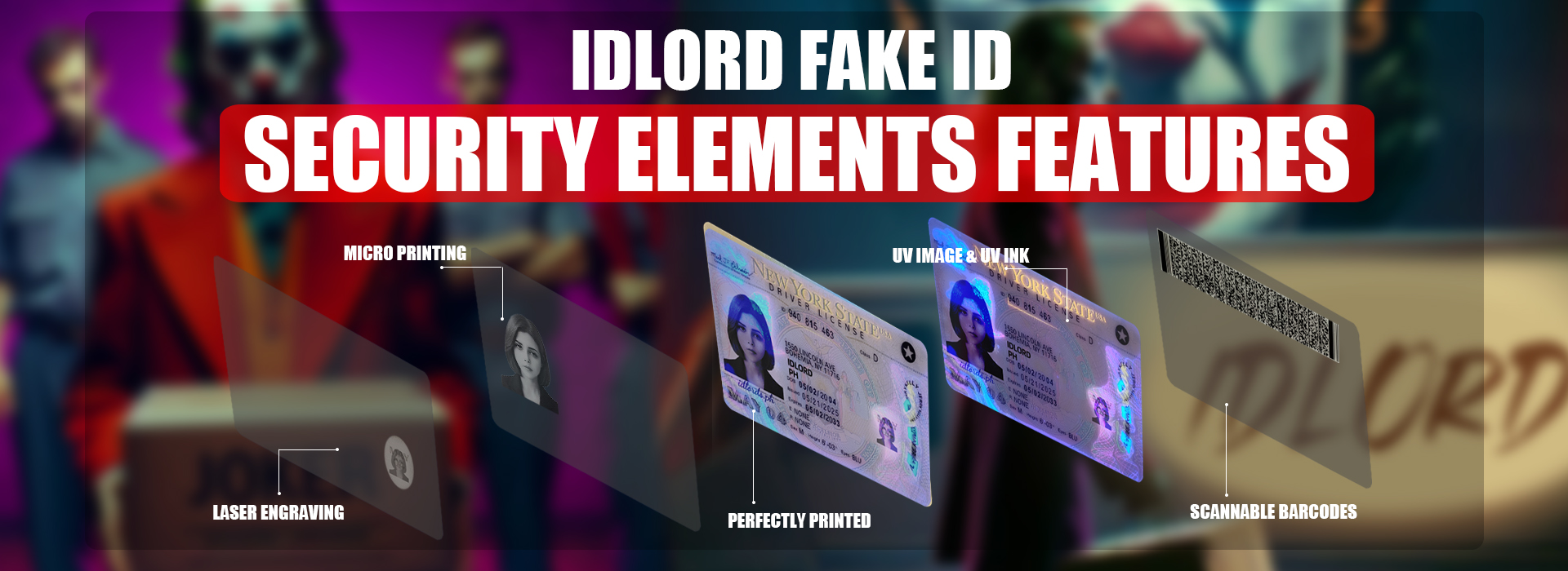 IDLORD, fake id for sales, Scannable id for sales