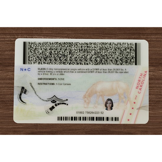 North Carolina (NC) Fake ID (2025 Version)