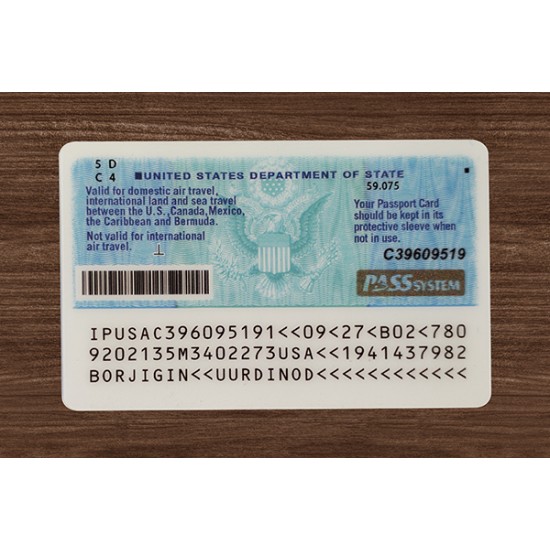 Fake Passport Card