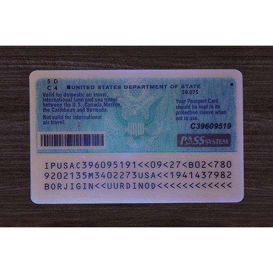 Fake Passport Card