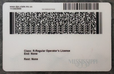 Mississippi (MS) Fake ID