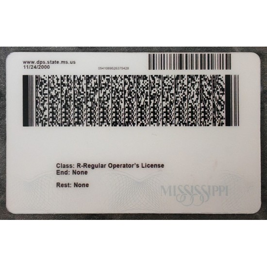 Mississippi (MS) Fake ID