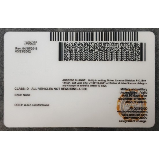 Utah (UT) Fake ID