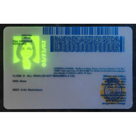 Utah (UT) Fake ID