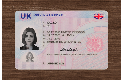 United Kingdom (UK) Fake Dirving Licence